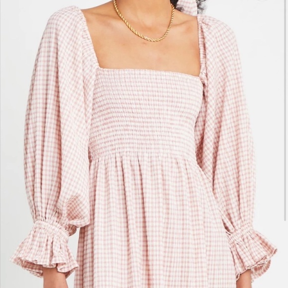 OPT Gingham Long Sleeve Dress - Picture 6 of 9